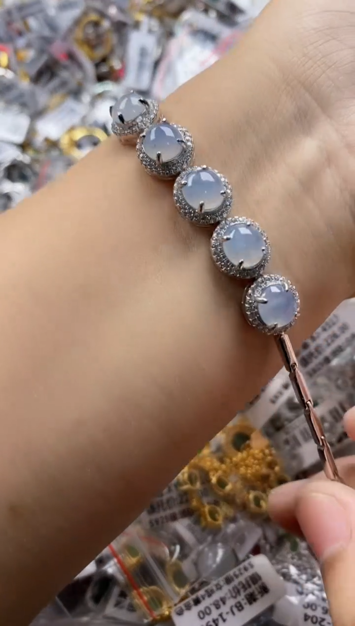 翡翠戒指银S925镶嵌2222     5