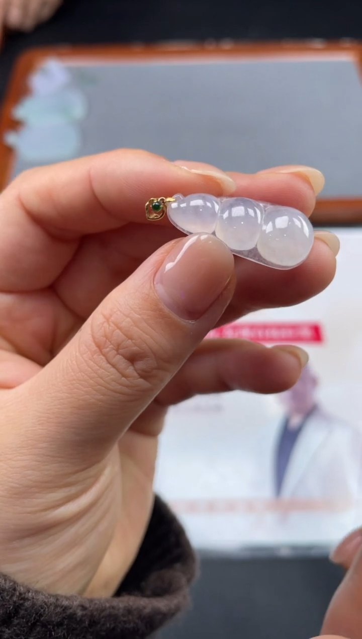 【闪购商品】定制翡翠18K金镶嵌02-23HDJT0137644