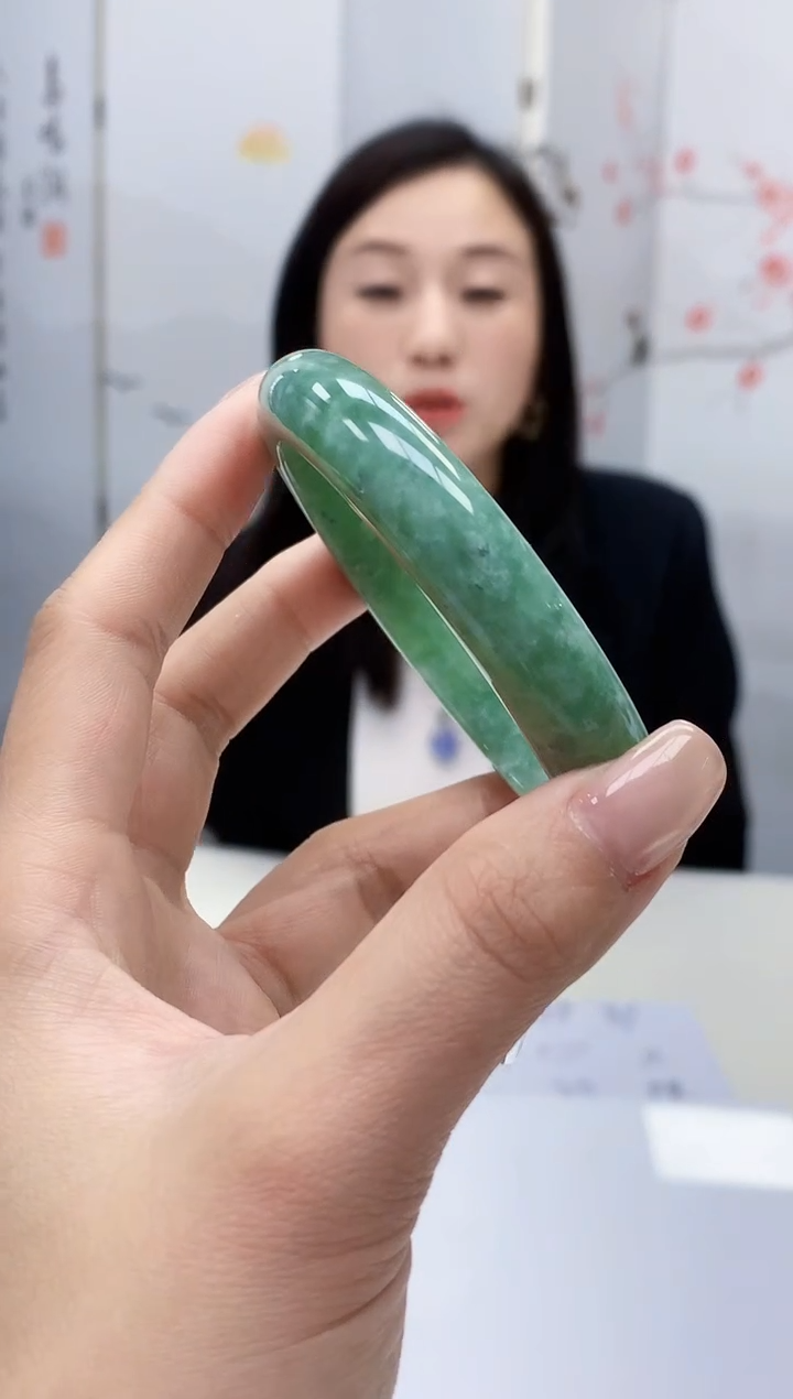定制翡翠未镶嵌4852lr-毛货手镯（圈）66