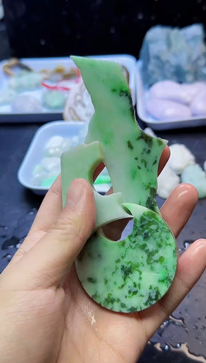 颈饰未镶嵌翡翠015天然A货翡翠