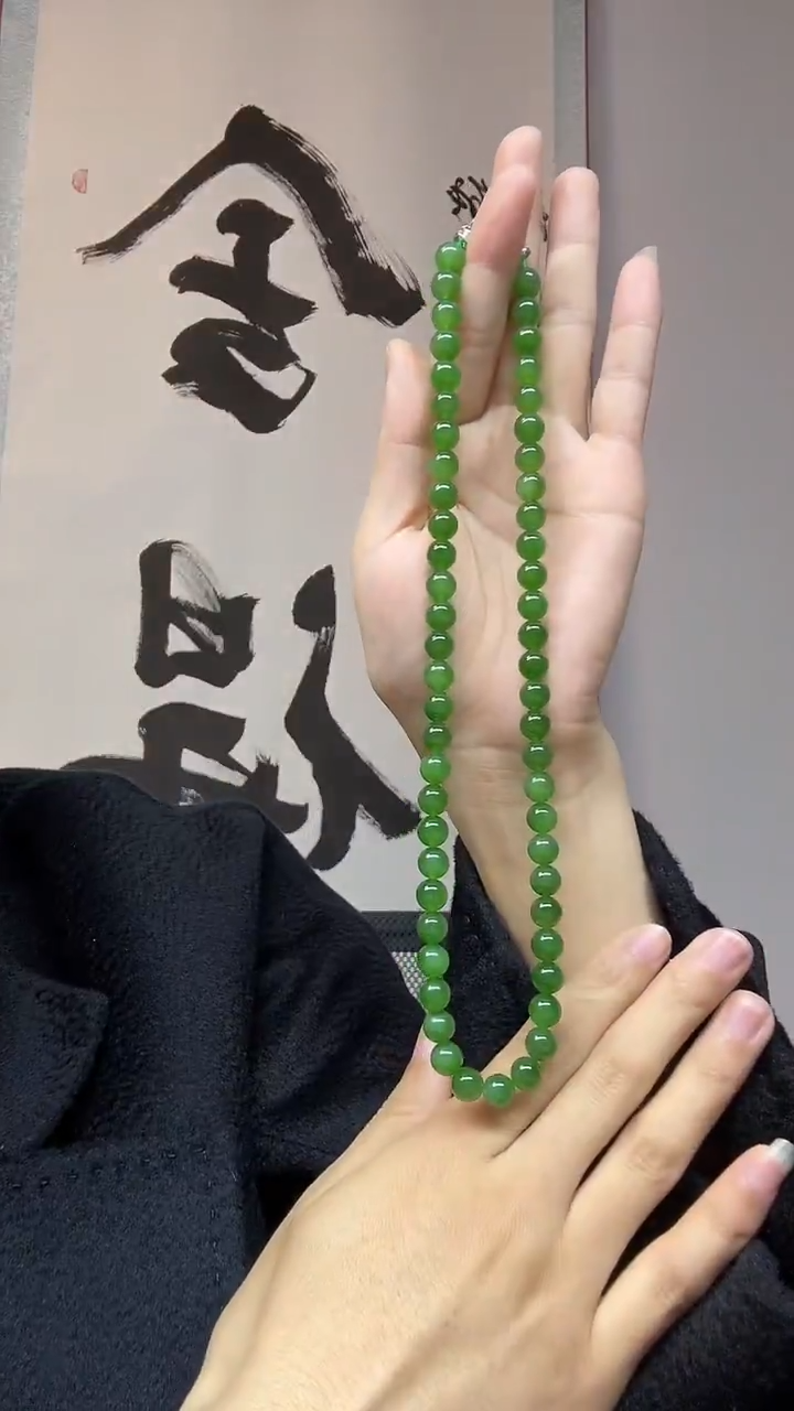 项链未镶嵌和田玉（碧玉）卡8