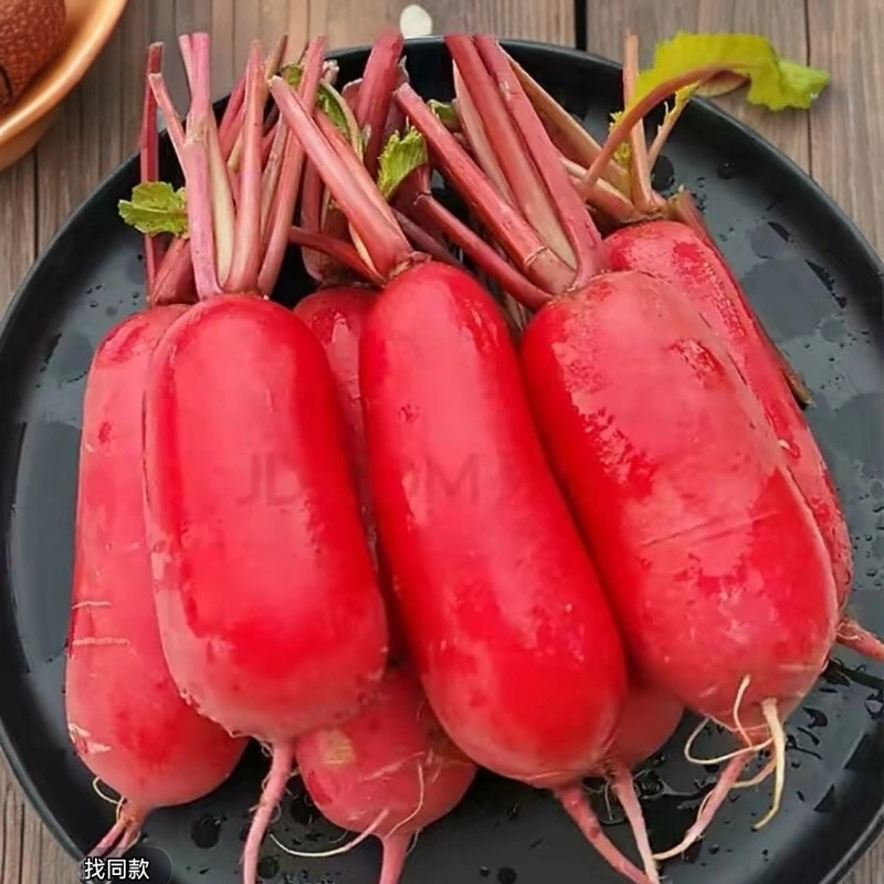 顺丰包邮-农家自种新鲜红皮白心泡菜萝卜产地直发可生吃