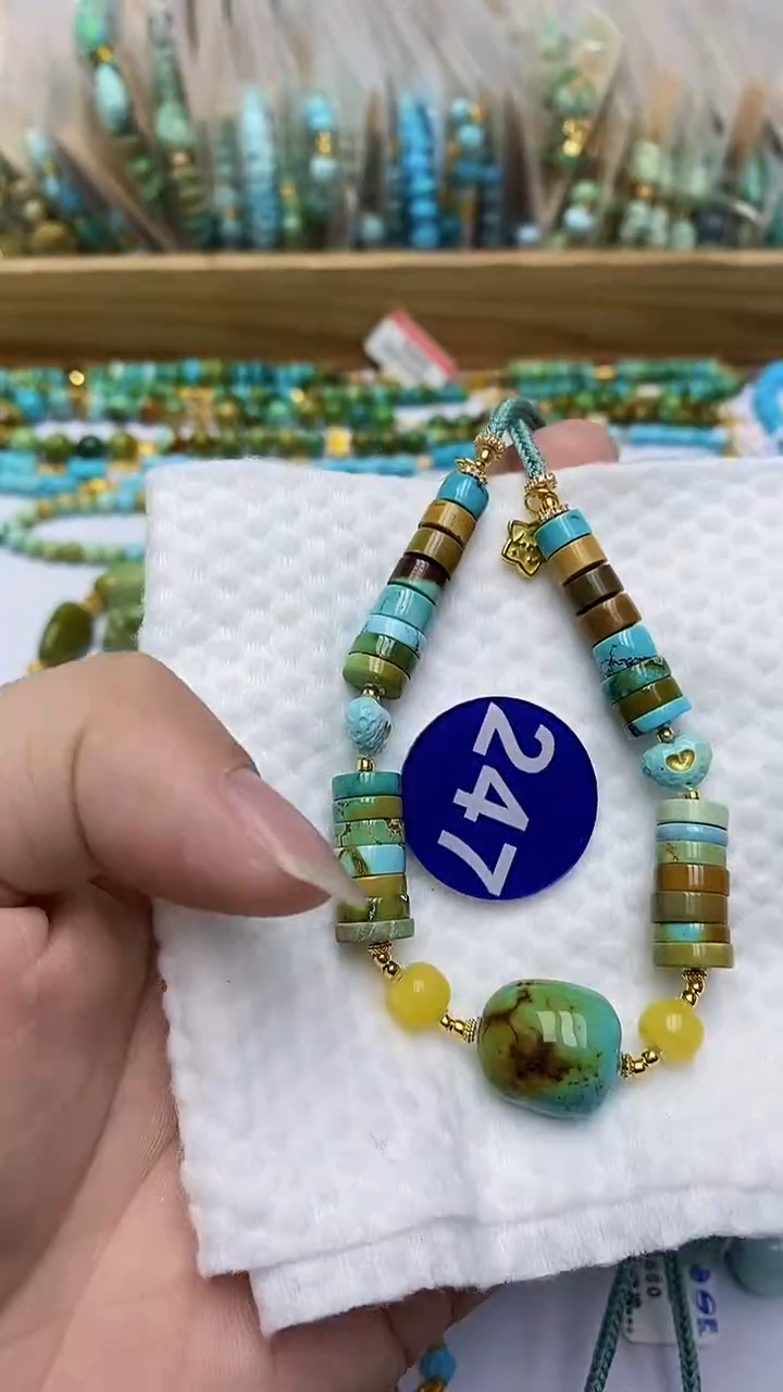 【闪购商品】绿松石项链银S925镶嵌247