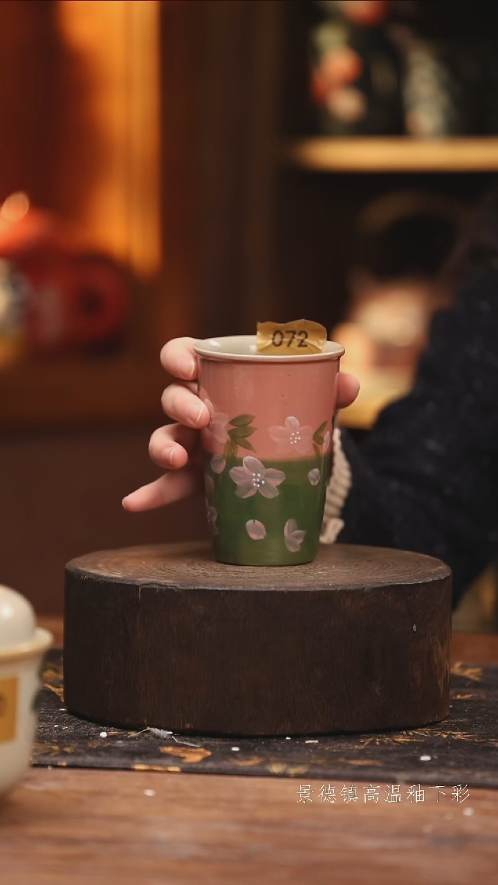 陶瓷景德镇高温釉下手绘陶瓷@L072@