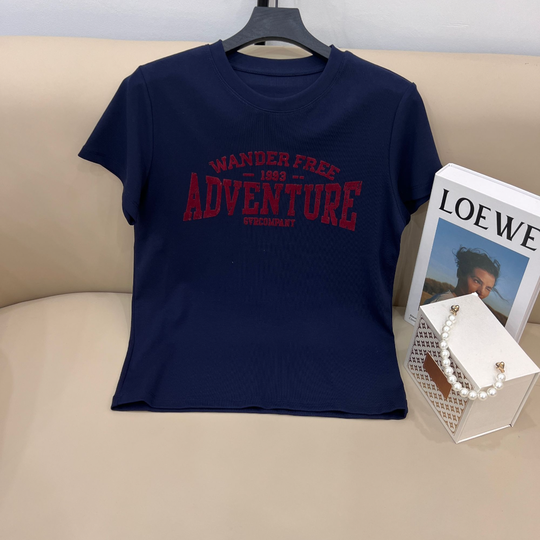 【字母AD】2025新款夏季字母休闲百搭T恤短袖