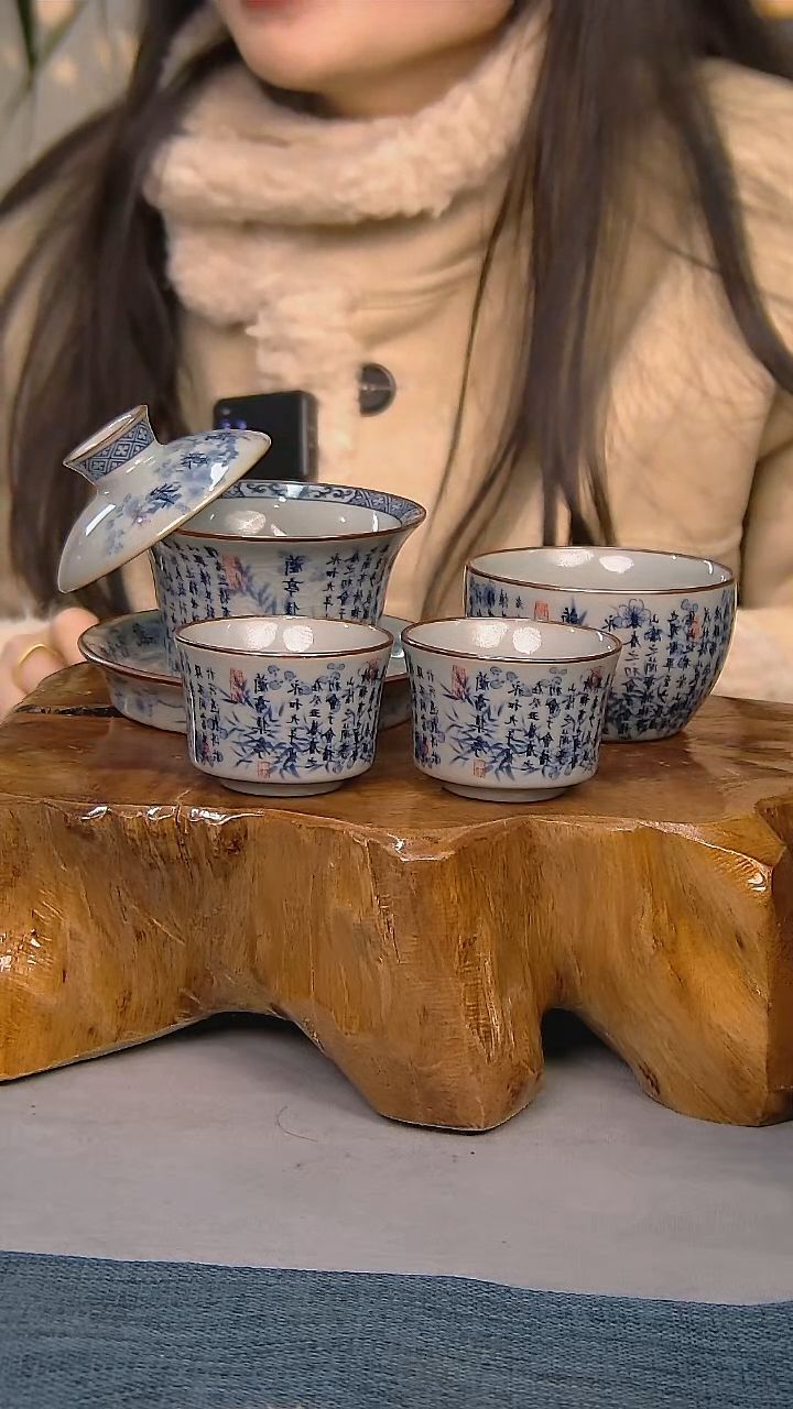【闪购商品】4件套陶瓷茶具家用简装系列 