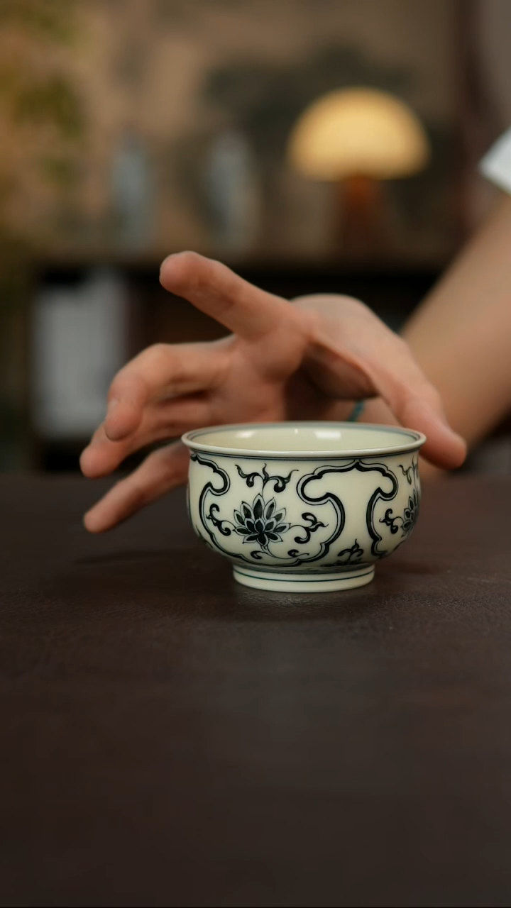 杯景德镇陶瓷杯碗柴烧多人