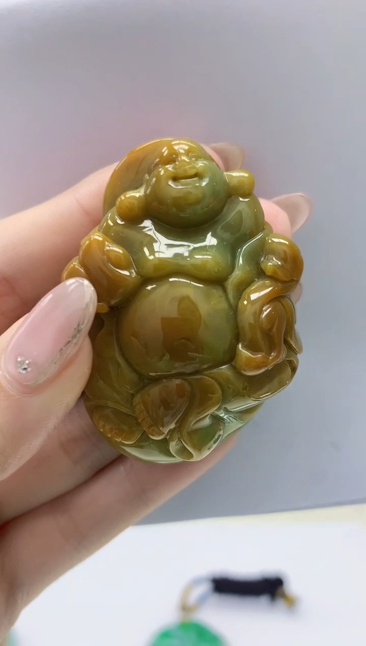 【闪购商品】定制翡翠未镶嵌4969jw-毛货挂件51