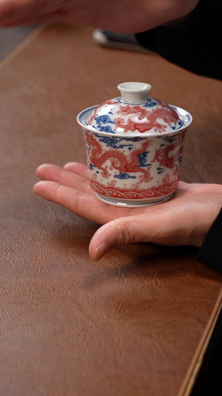 【闪购商品】盖碗九龙盖碗盖碗