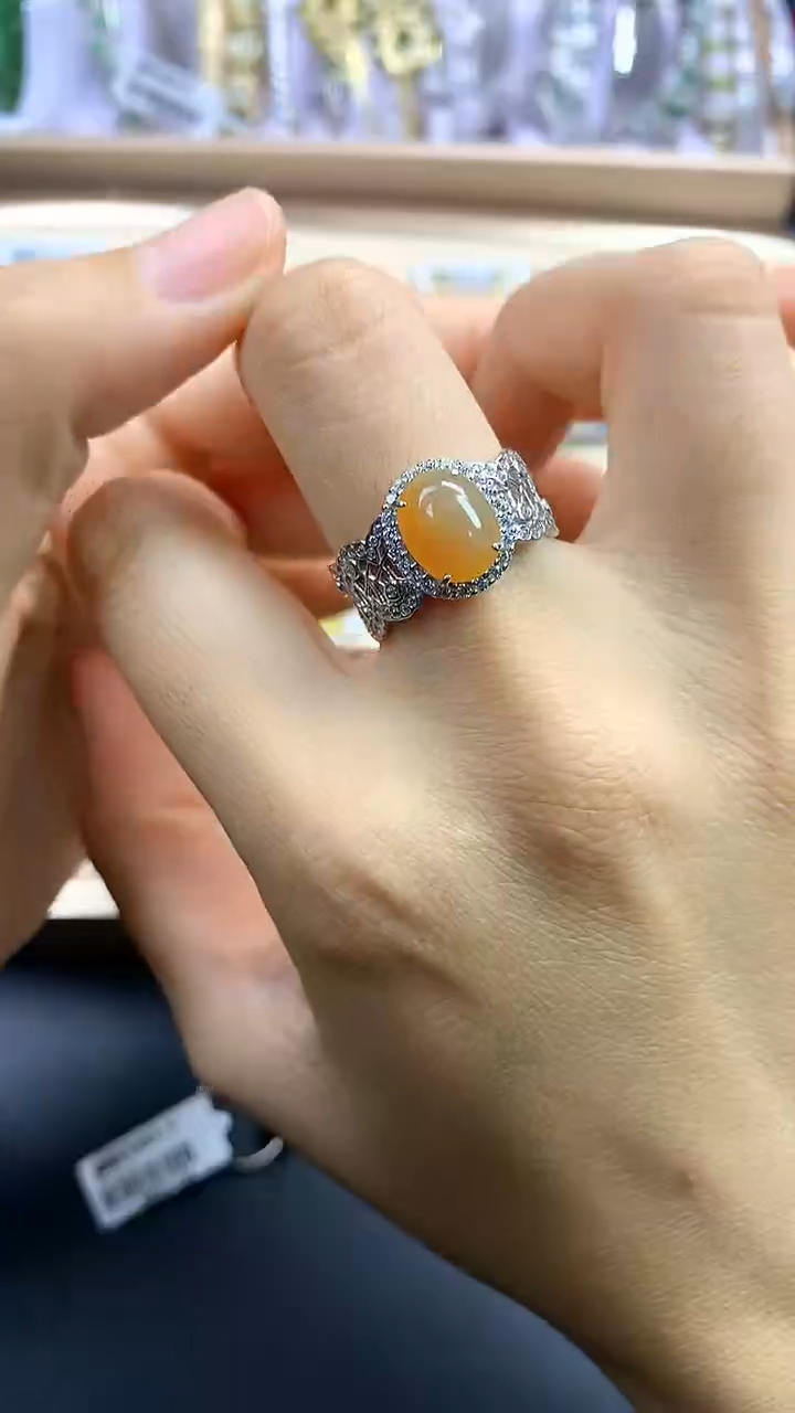 翡翠银S925镶嵌颈饰翡翠 银S925镶嵌 颈饰