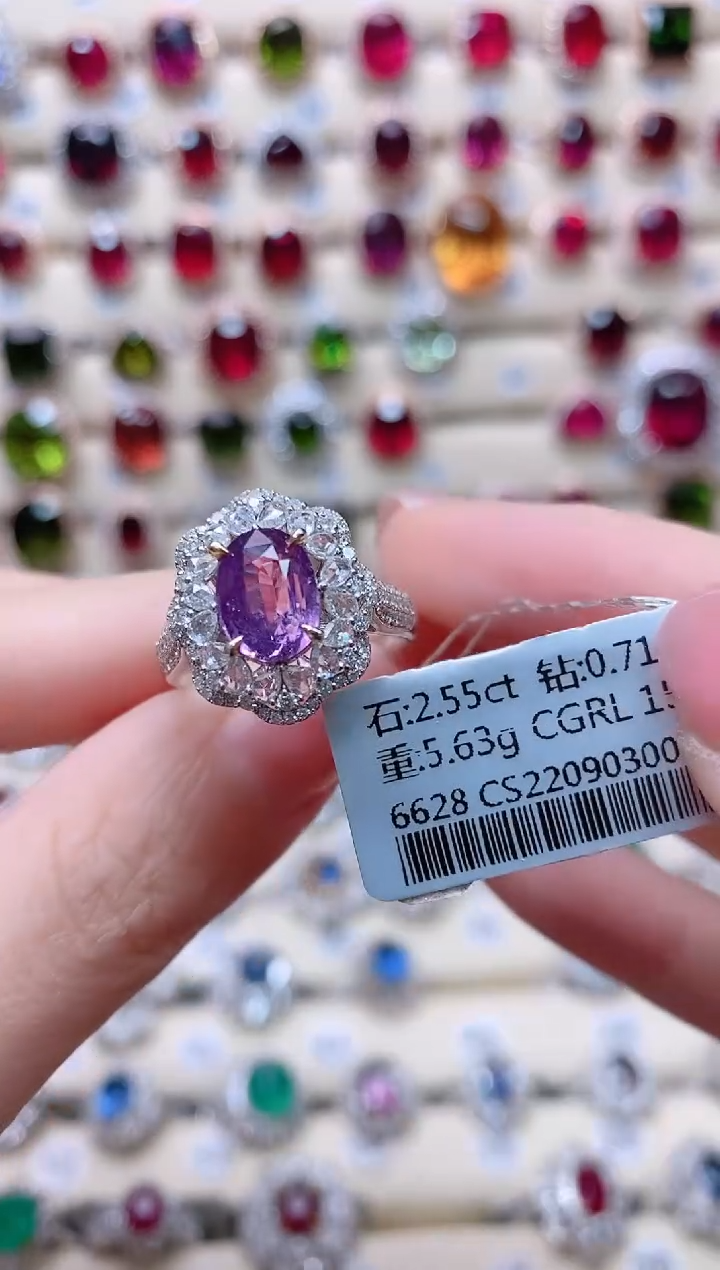 【闪购商品】蓝宝石18K金戒指18K金镶嵌1