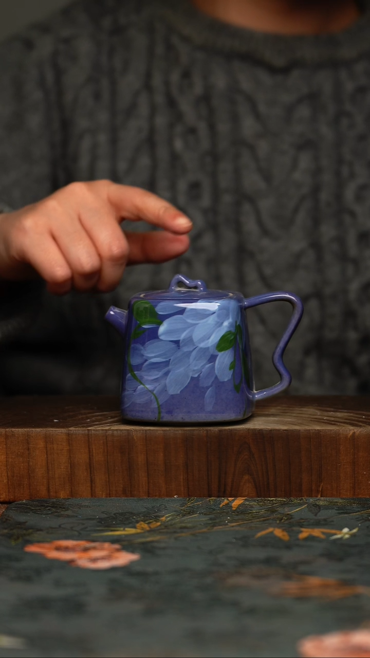 瓷片釉下彩手工手绘同款