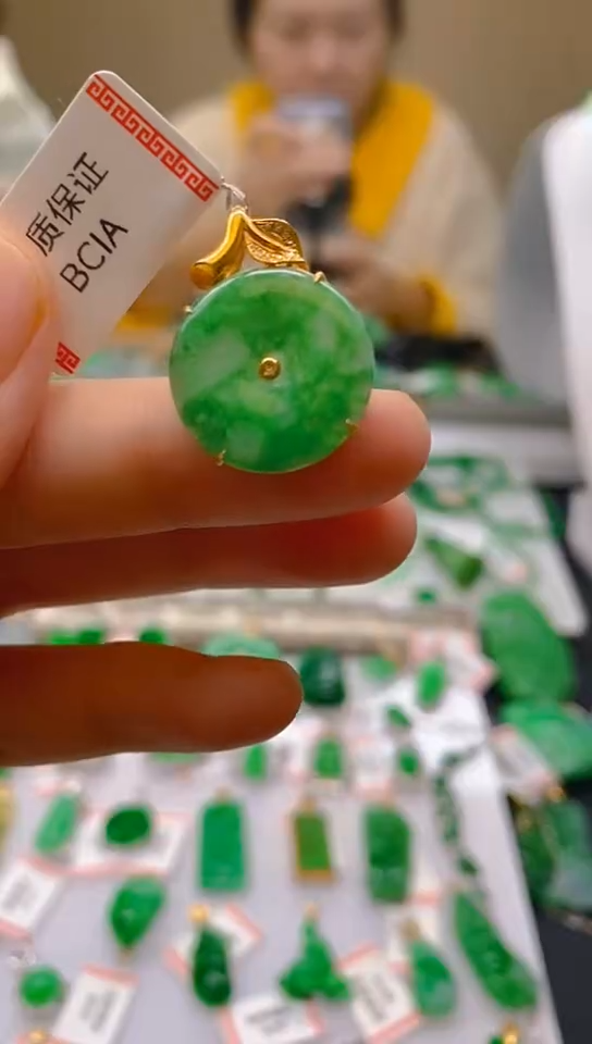 【闪购商品】翡翠颈饰18K金镶嵌新号开播，全场乱卖