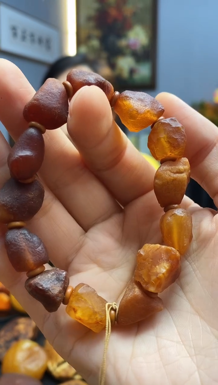 手链琥珀未镶嵌手串