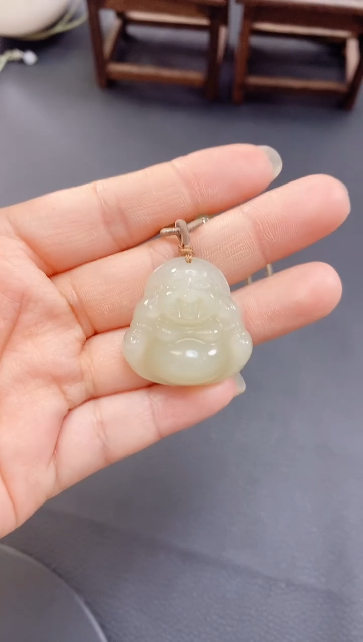 【闪购商品】和田玉颈饰未镶嵌晴水佛公SG-QSFG-30