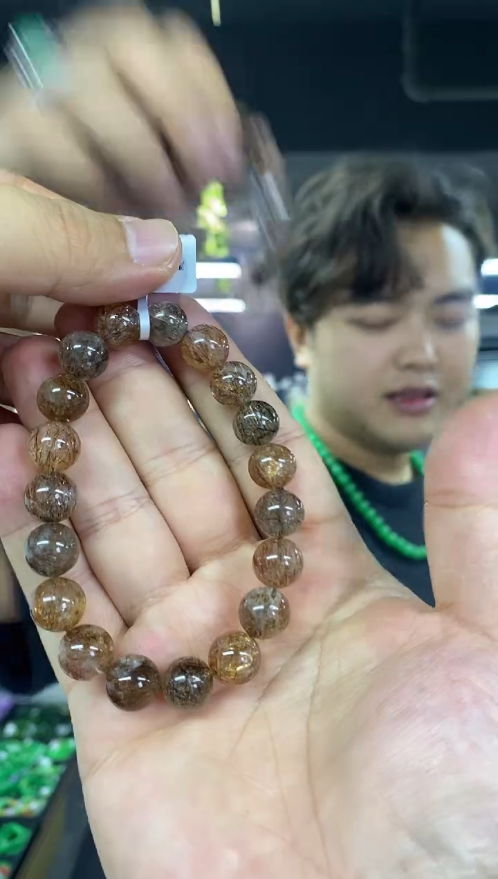 水晶手链未镶嵌多样性发其一颜色微差