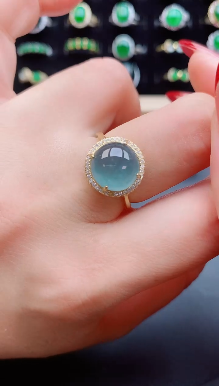 【闪购商品】翡翠戒指银S925镶嵌1212