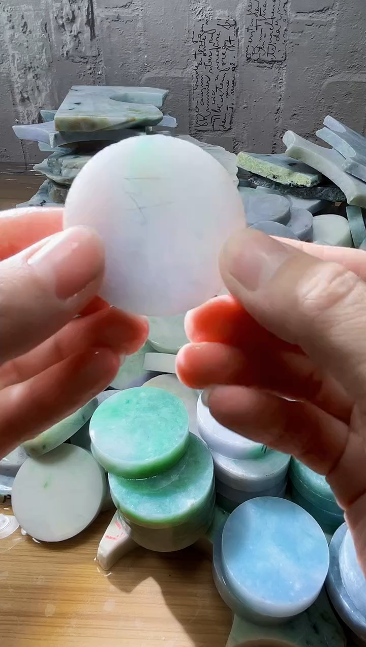 裸石翡翠天然翡翠A货古 南 341