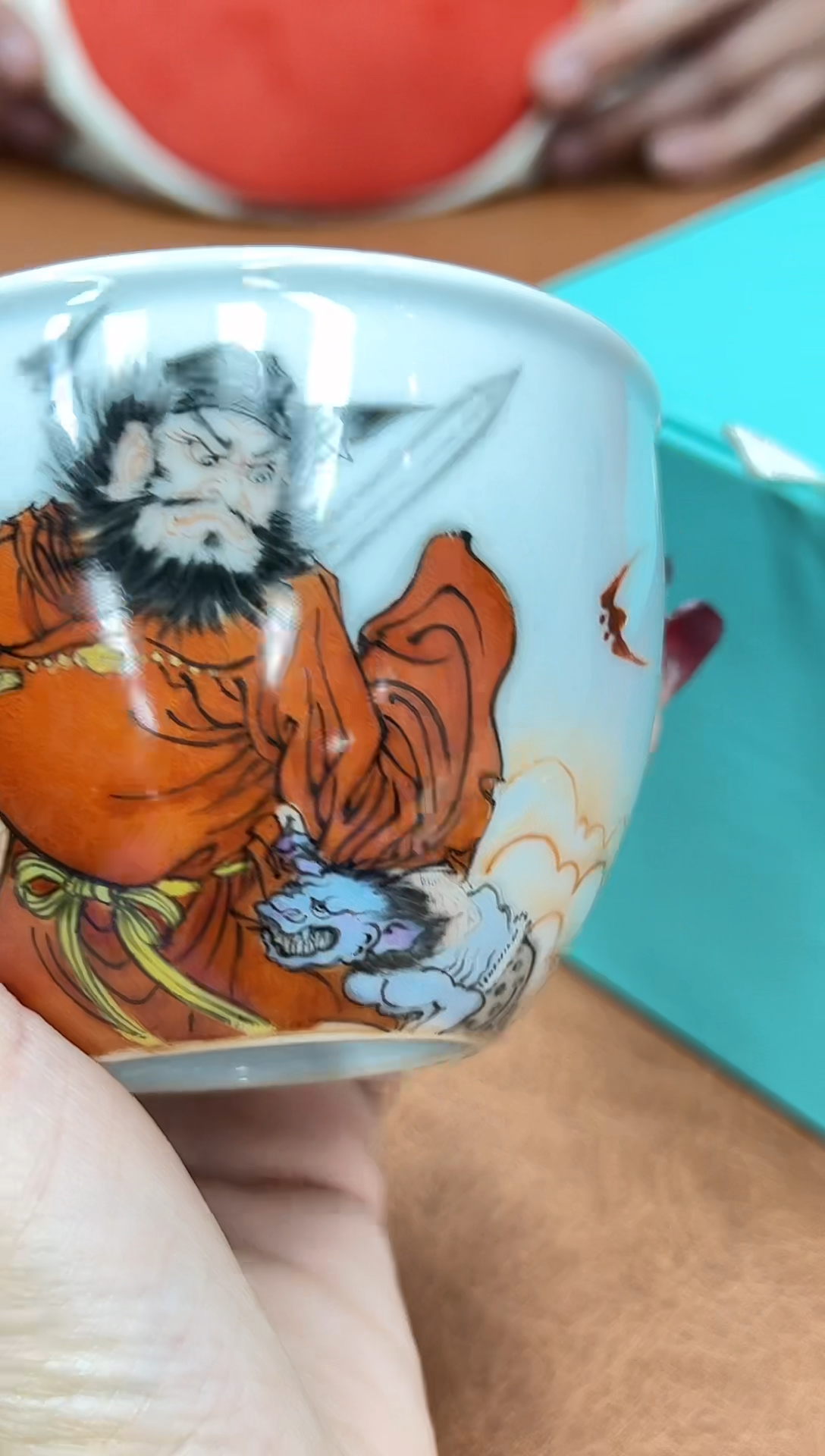 【闪购商品】杯子余宏达110553F-Z钟馗迎福图