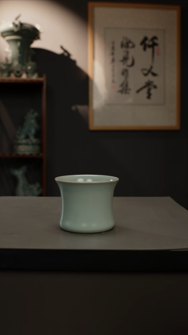 【闪购商品】杯原产地仿古釉束腰杯