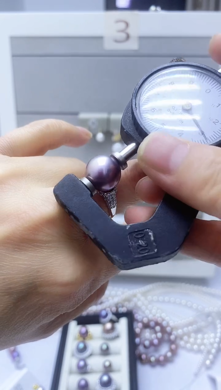 【闪购商品】淡水珍珠戒指银S925镶嵌戒指