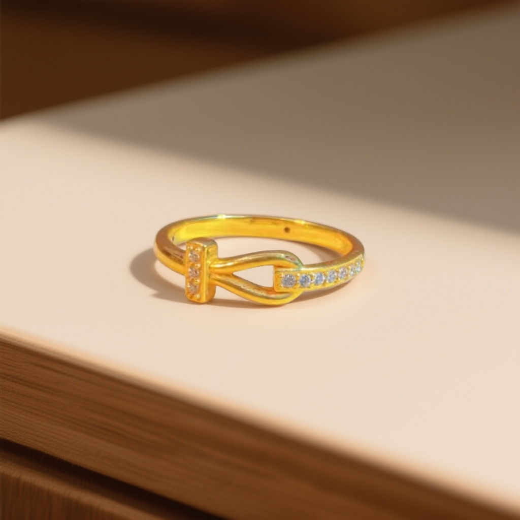 【菲菲专享】足金999 T家排扣戒指 6D工艺 双12大促圣诞礼物