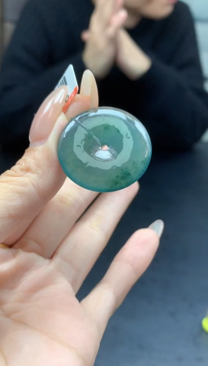 【闪购商品】定制翡翠未镶嵌888ee-毛货平安扣28