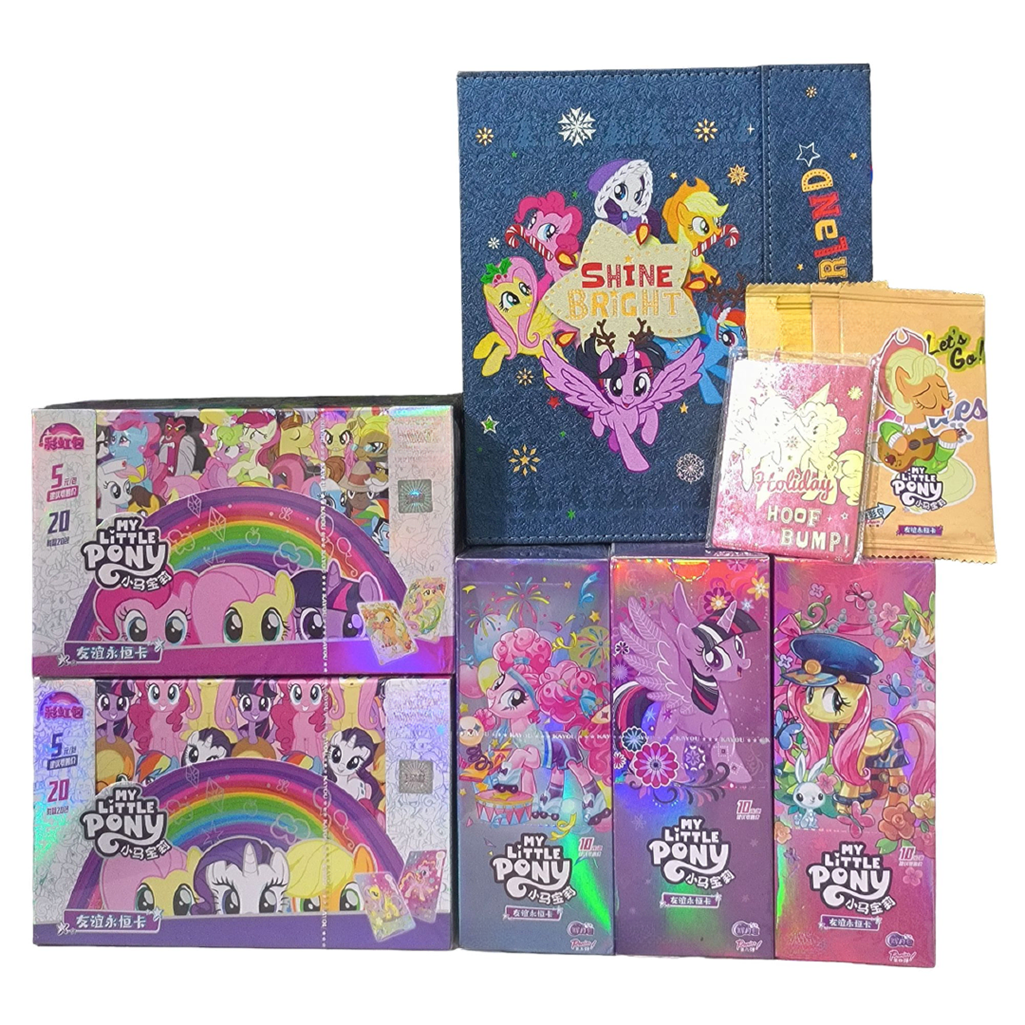 【原箱原盒】小马宝莉卡牌-新年大礼包辉月456 彩虹23 魔法迅游卡册