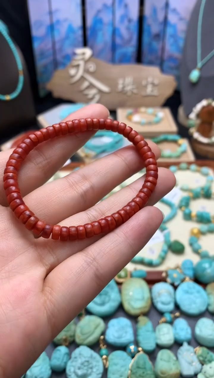 【闪购商品】南红玛瑙手链未镶嵌南红直切手链