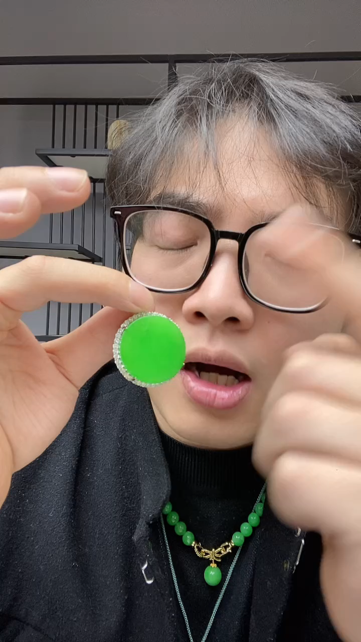 【闪购商品】翡翠颈饰合金圆牌