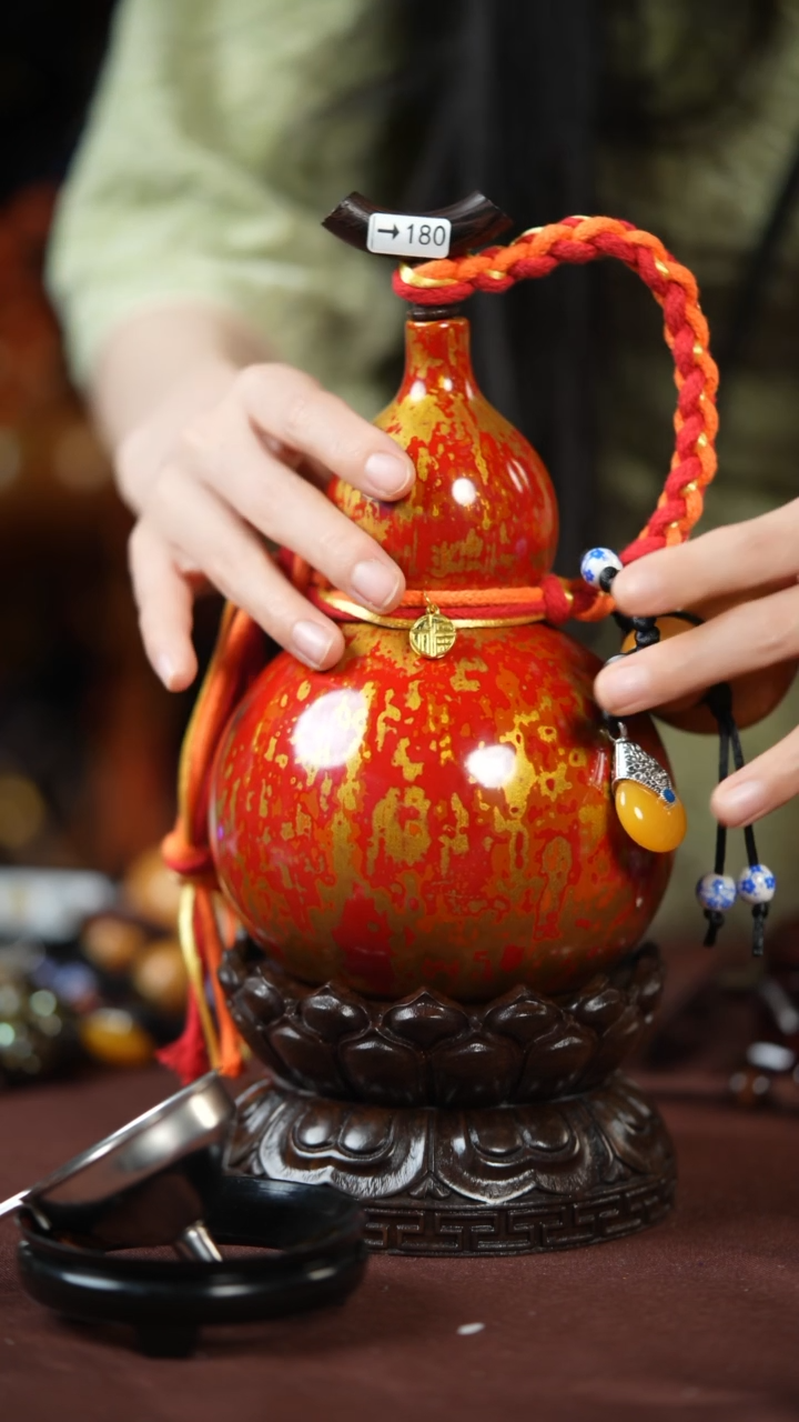 【闪购商品】180号500ml左右的非遗漆器酒葫芦