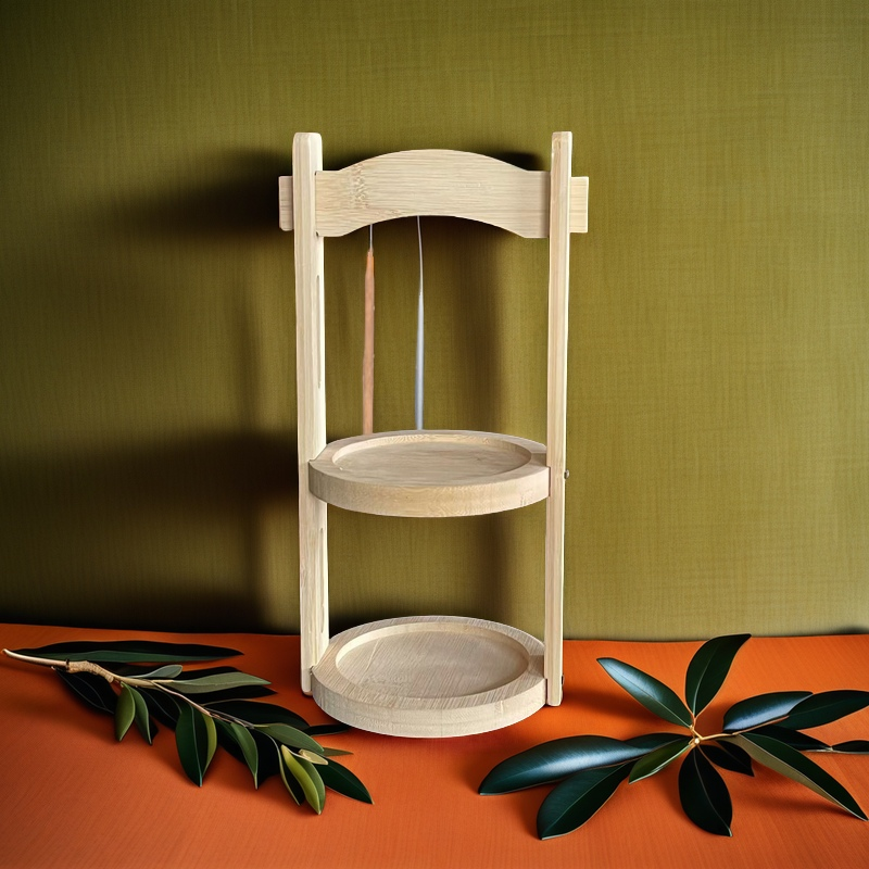 双层收纳桌面收纳手提式圆形收纳盒7102