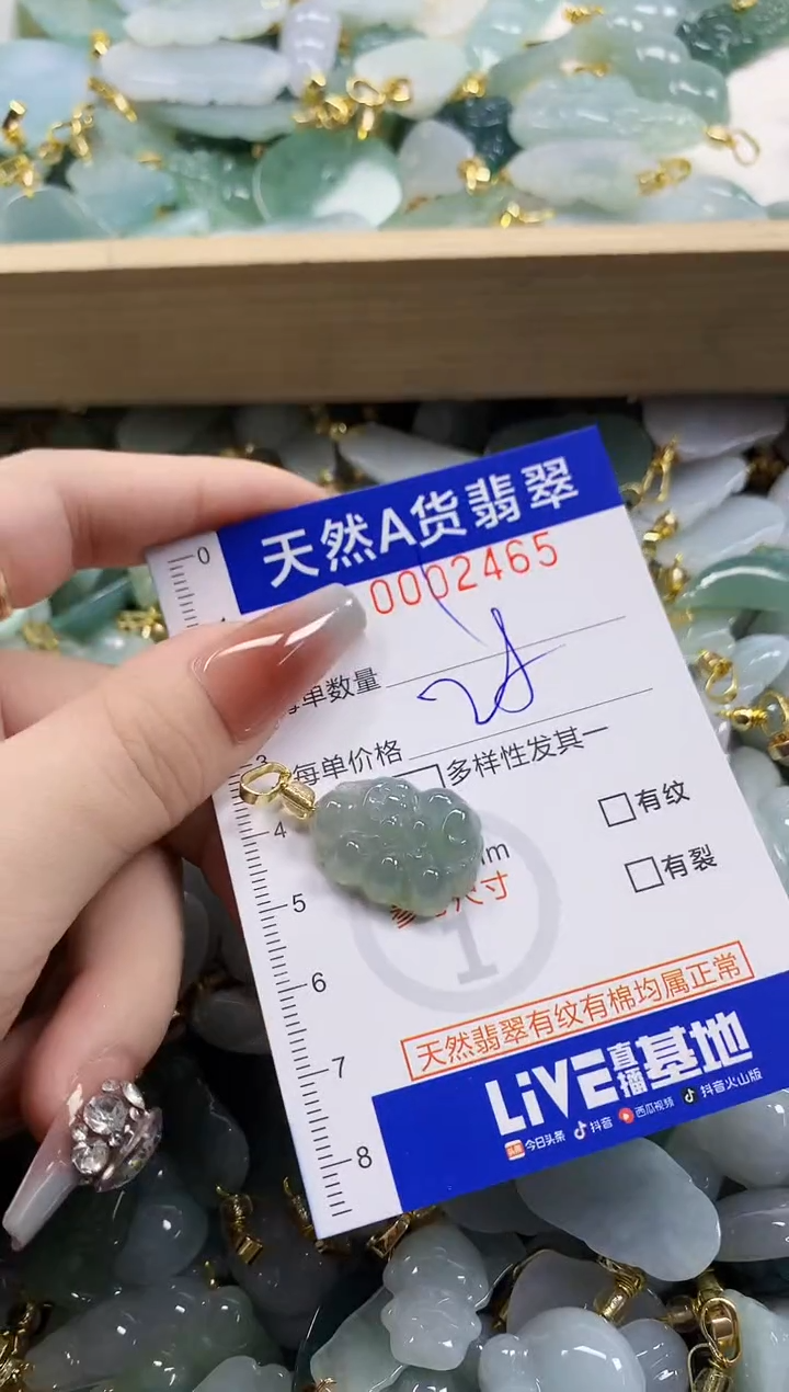 颈饰未镶嵌翡翠天**命天然A货翡翠