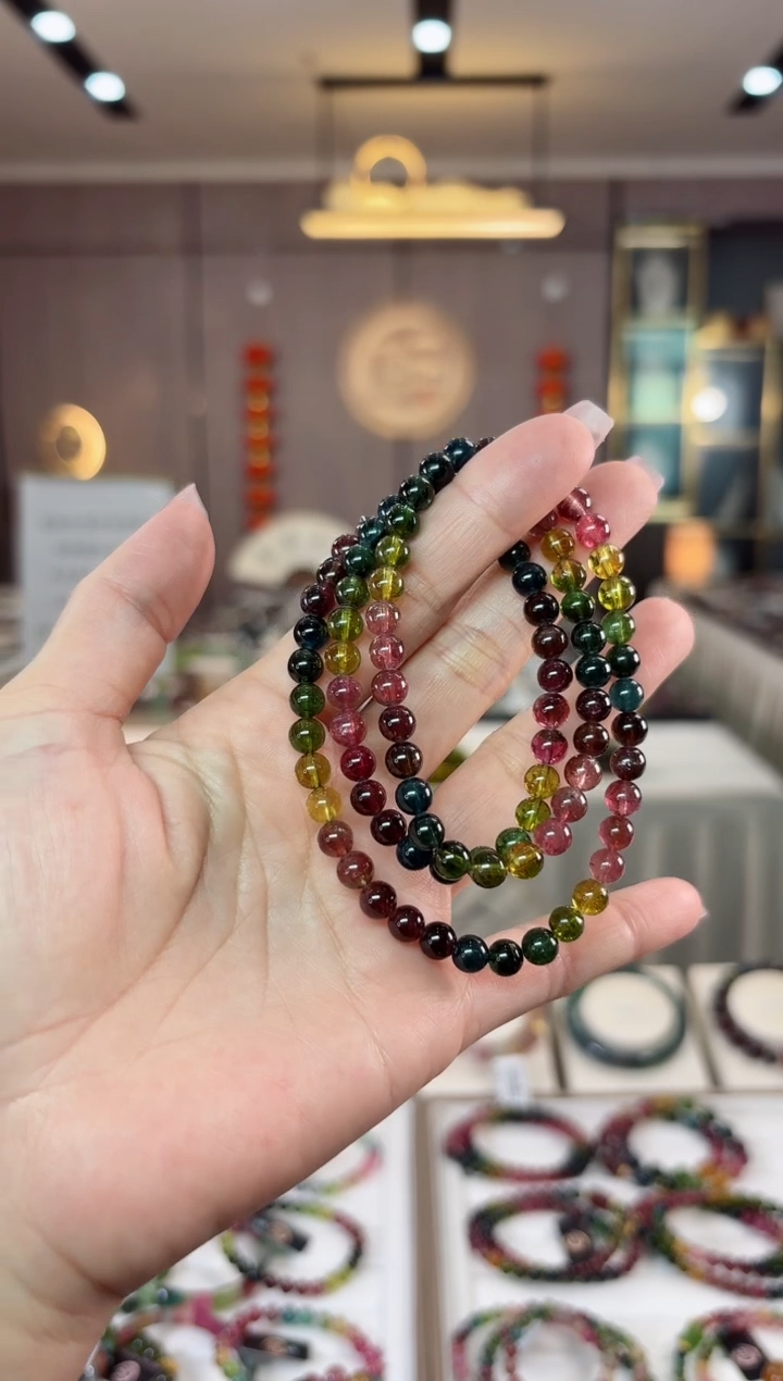 【闪购商品】碧玺三圈手串未镶嵌（多样性发一条）hon