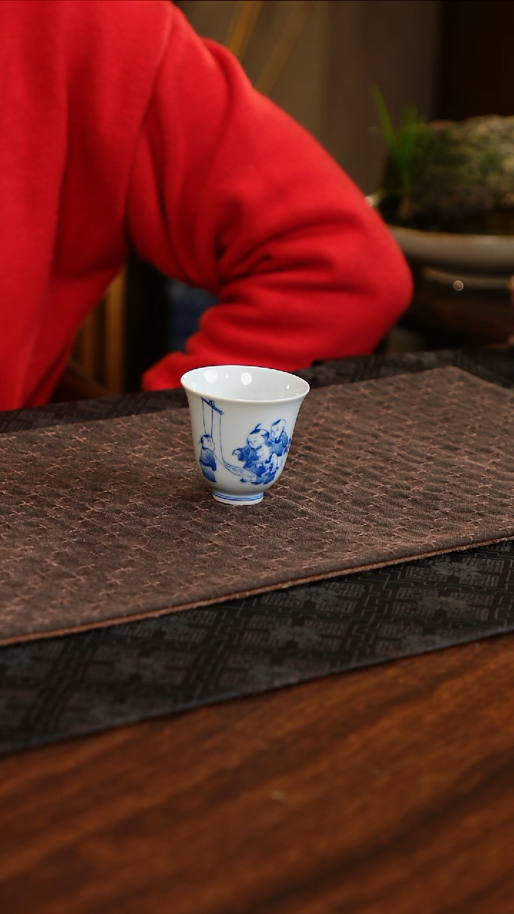 【闪购商品】摆件童趣赏画铃铛杯