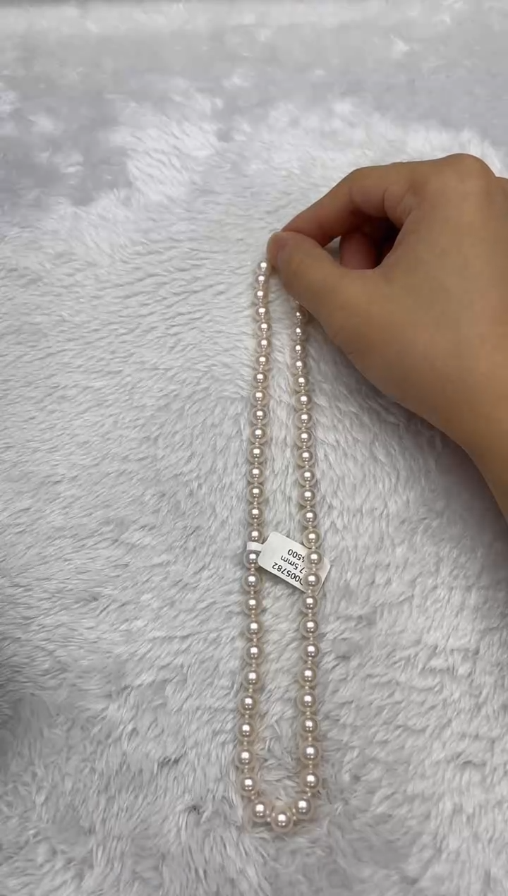 项链银S925镶嵌海水珍珠AK7-7.5mm