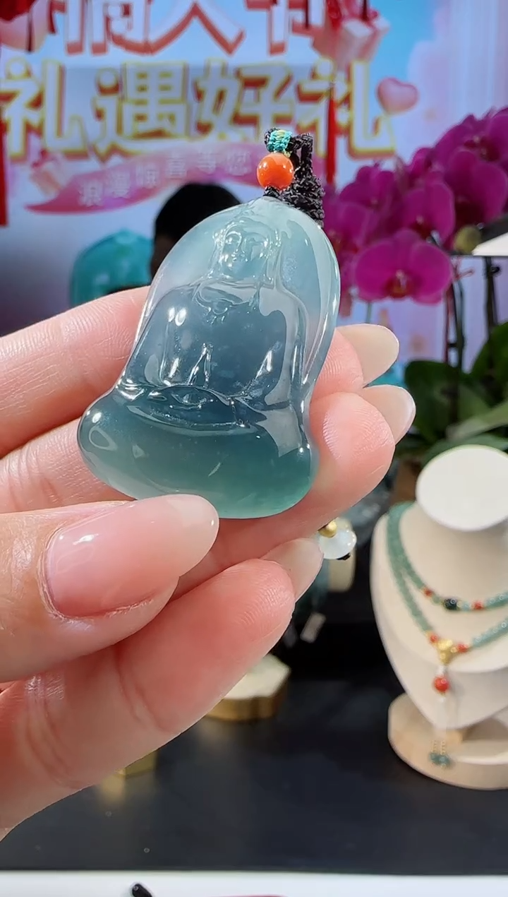 【闪购商品】翡翠吊坠(不含链)未镶嵌观音