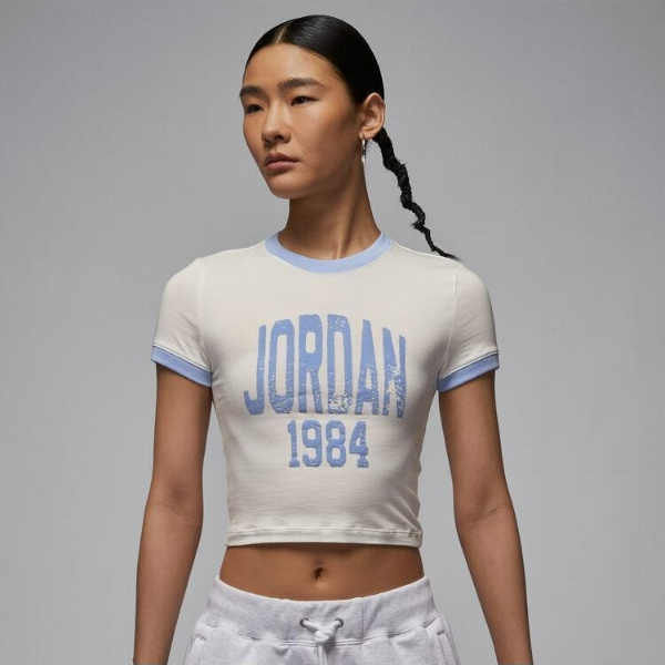 【滔搏联动】耐克女子SLIM CROP GFX TEE 84针织无领短袖HJ0197-133