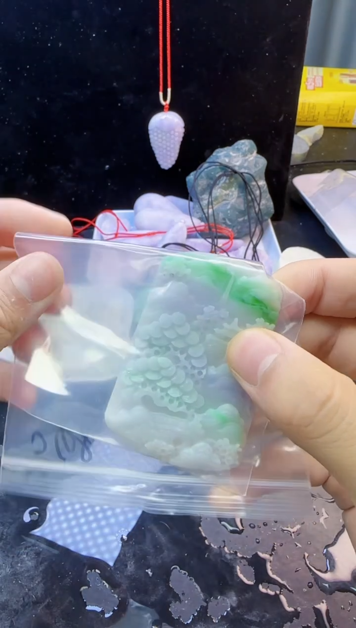 翡翠未镶嵌颈饰霖***木048天然A货翡翠