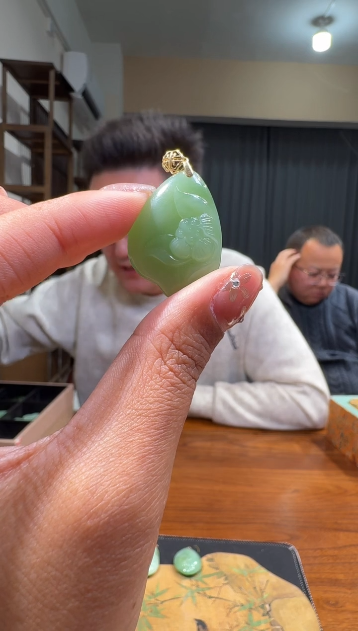 【闪购商品】和田玉4118K金镶嵌1.12杨帅