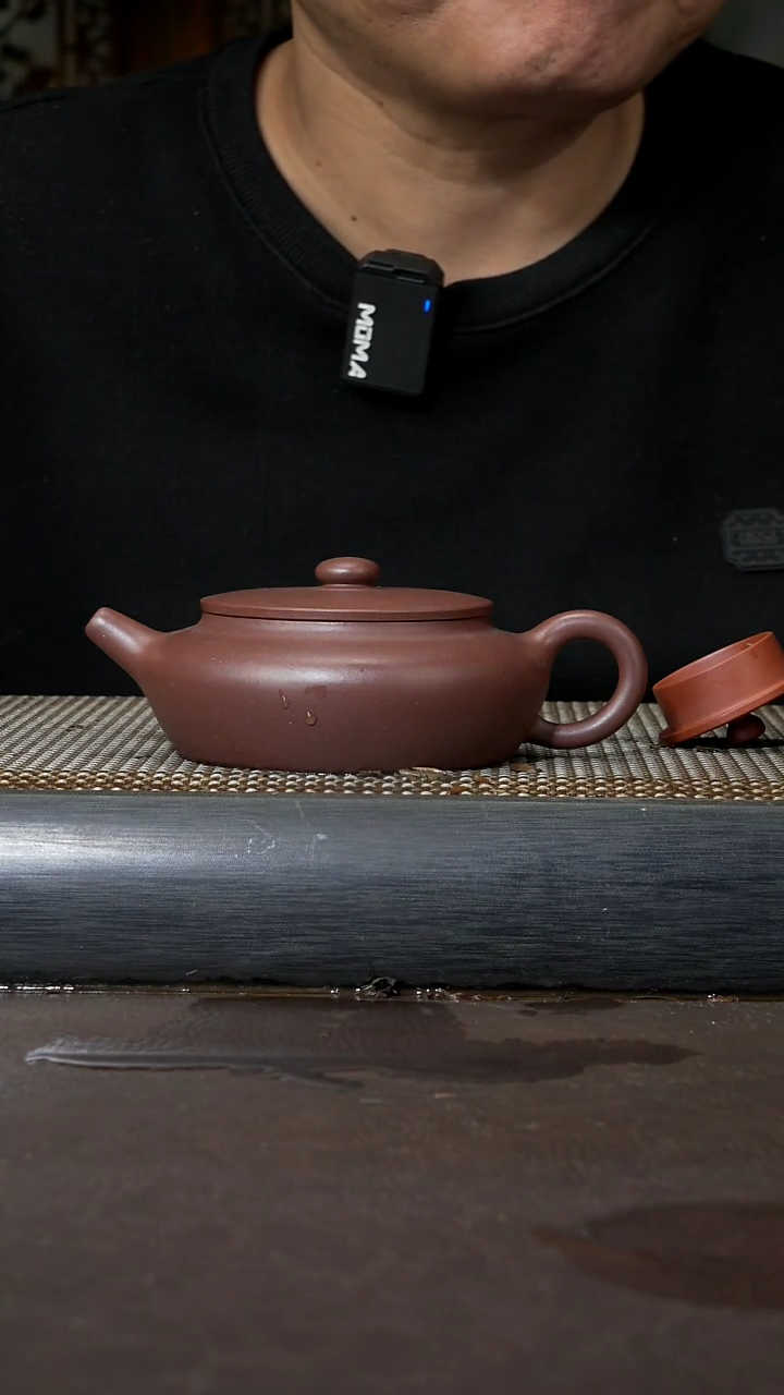 【闪购商品】紫砂茶壶紫泥 桑扁240cc 005