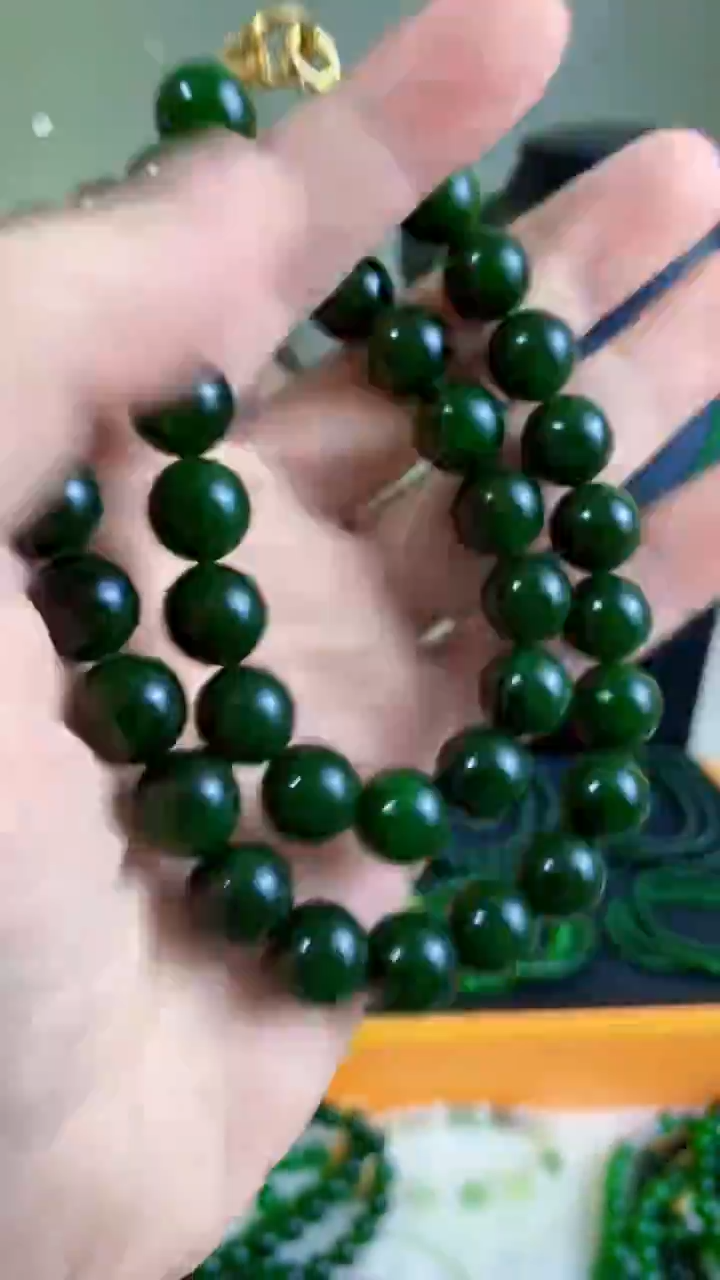 和田玉（碧玉）未镶嵌项链12