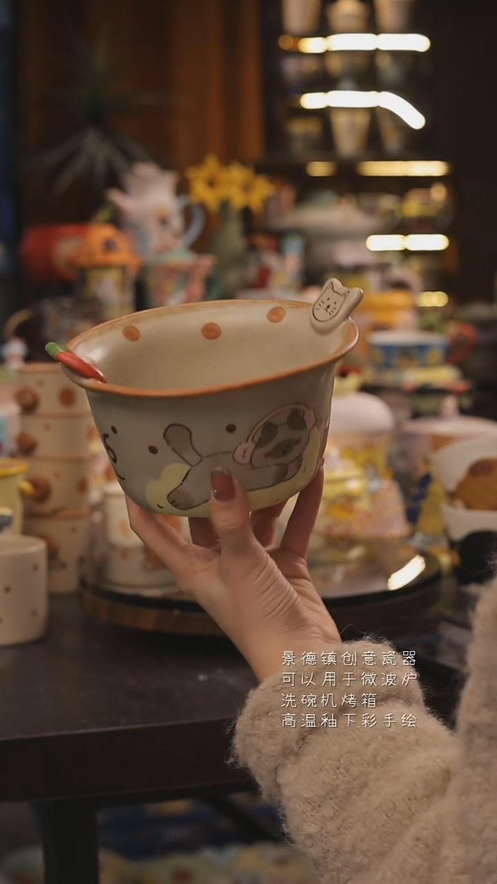 景德镇釉下彩绘设计师款式陶瓷