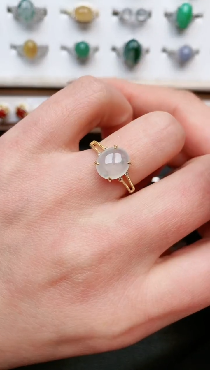 【闪购商品】翡翠戒指银S925镶嵌....