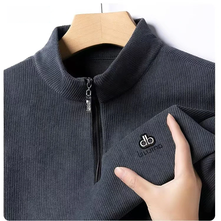 DD 29Polo衫潮流男宽松型印花春秋秋冬商务休闲冬季立领 DJ