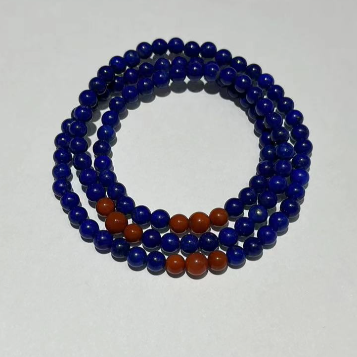 CBAI/菜百LJ青金石饰品多绕手串 时尚