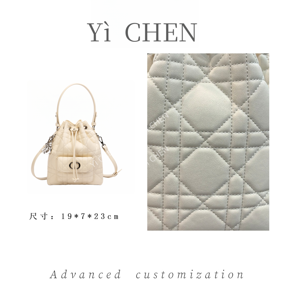 【Yì CHEN】SKL-7607-米白 简约时尚女士新款轻奢单肩斜跨包