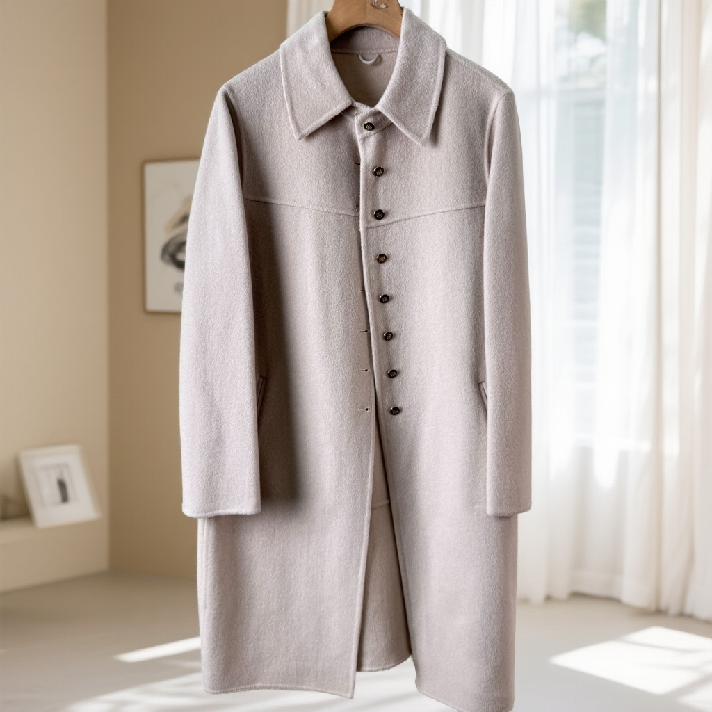 【W914米色灰绿色羊毛外套】时尚百搭休闲时尚百搭洋气外套女