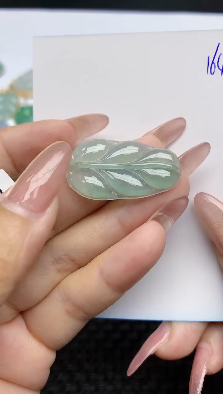 【闪购商品】翡翠颈饰18K金镶嵌天然A货翡翠 164