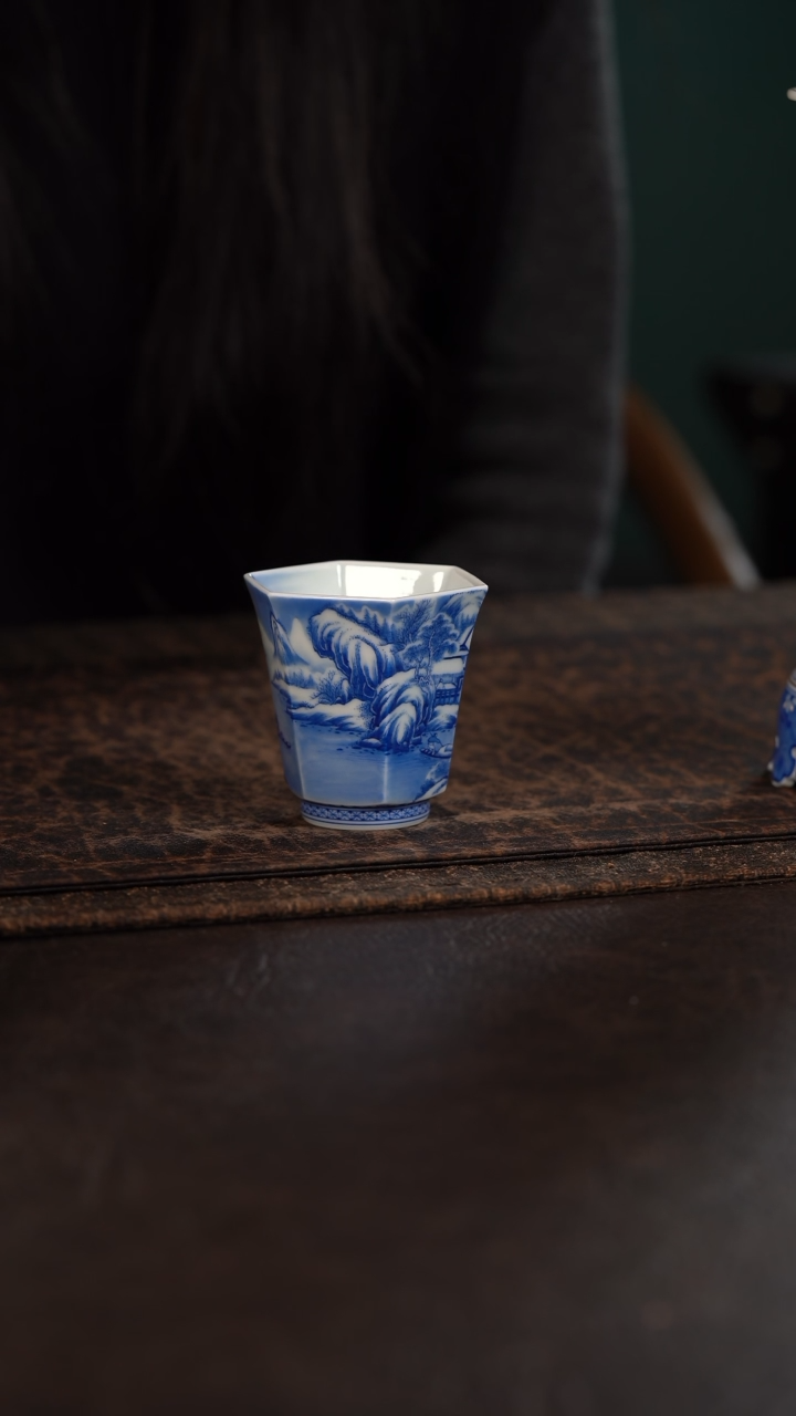 【闪购商品】杯仪贤堂重工雪景六方闻香杯